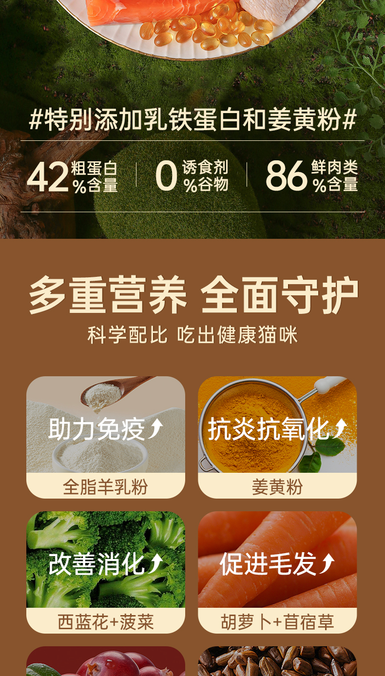 益派滋EPetsLife 2kg低温烘焙粮 鸡肉三文鱼配方全价全期猫粮